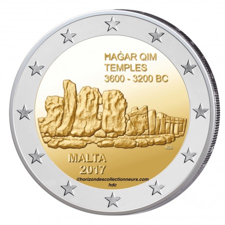 2 Euros Malte 2017 - Temple Hagar Qim