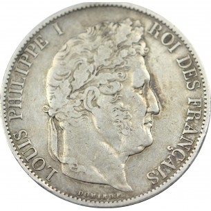 5 Francs Louis Philippe I 1844 Lille