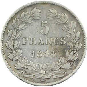 5 Francs Louis Philippe I 1844 Lille 2