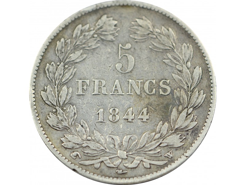 5 Francs Louis Philippe I 1844 Lille