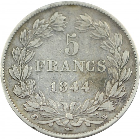 5 Francs Louis Philippe I 1844 Lille
