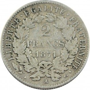 2 Francs Cérès avec Légende 1871 2
