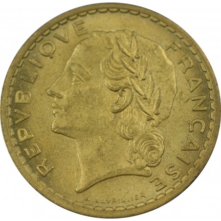 5 Francs Lavrillier Bronze 1938 à 1947