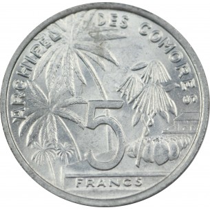 5 Francs Archipel COMORES 1964 2