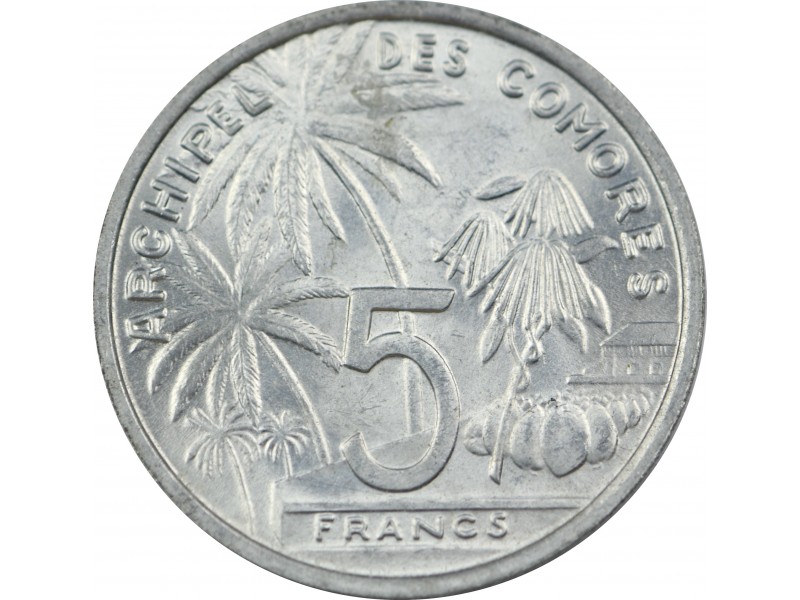 5 Francs Archipel COMORES 1964