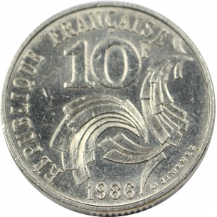 10 Francs Jimenez 1986 2