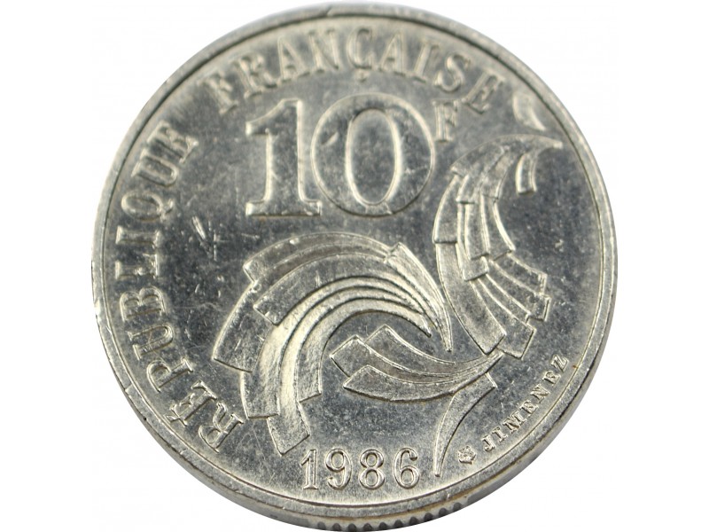 10 Francs Jimenez 1986