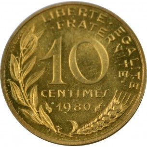 10 Centimes Marianne 1980 2