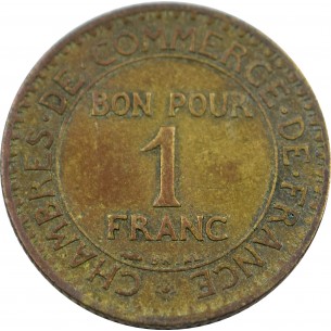 1 Franc Chambres de commerce 1923 2