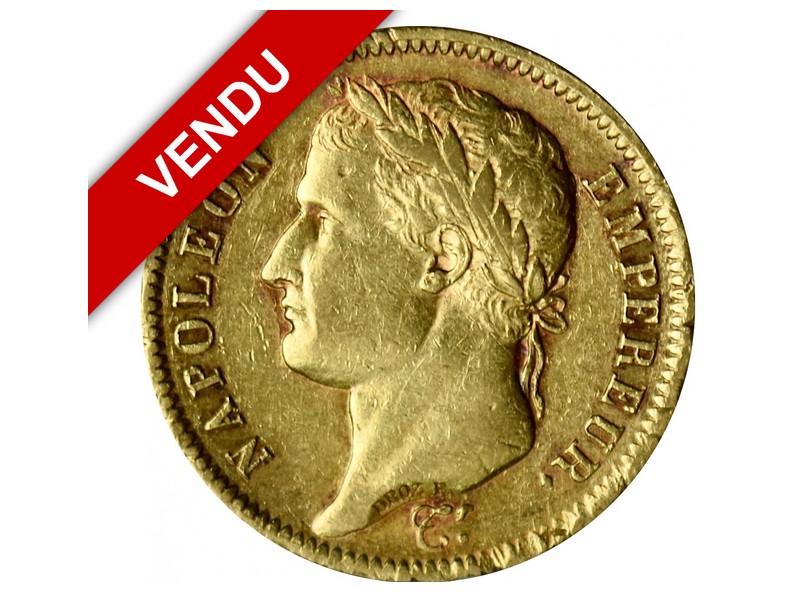 40 Francs Or Napoléon tête laurée 1811 PARIS