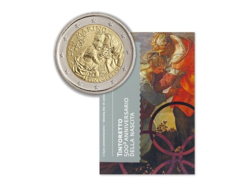 2 Euros Saint-Marin 2018 BU- 500ème anniversaire de Tintoretto-horizondescollectionneurs.com