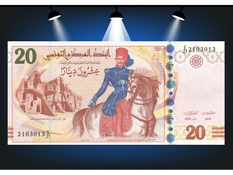 20 Dinars Tunisie 2011- P.93b-horizondescollectionneurs.com