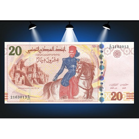 20 Dinars Tunisie 2011- P.93b-horizondescollectionneurs.com