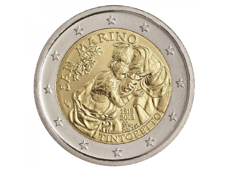 2 Euros Saint-Marin 2018 BU- 500ème anniversaire de Tintoretto-horizondescollectionneurs.com