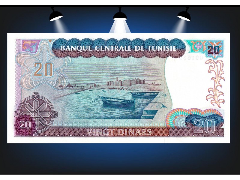 20 Dinars TUNISIE 1980 P.77