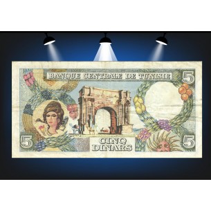 5 Dinars TUNISIE 1965 P.64a 2