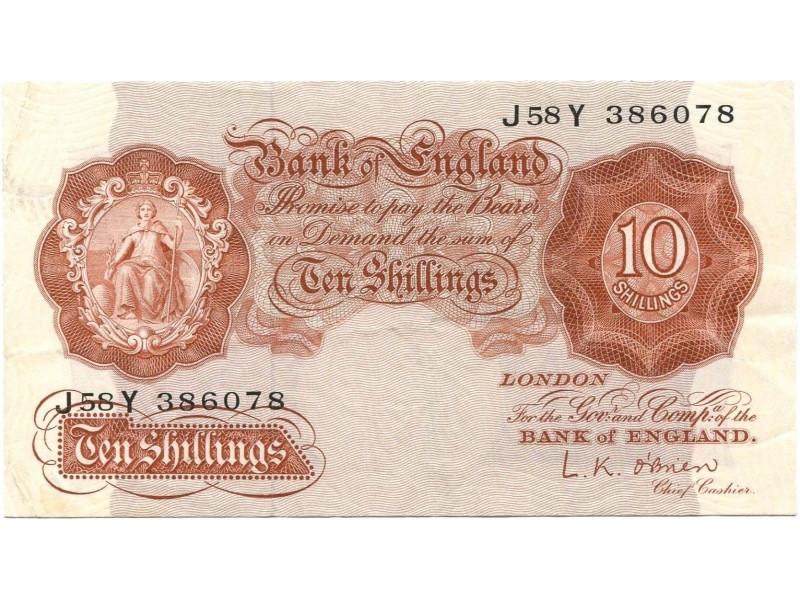 Angleterre 10 Shillings 1940 P-368c SUP