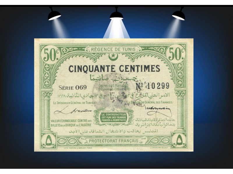 50 Centimes TUNISIE 1920 P.48