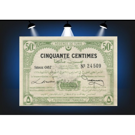 50 Centimes TUNISIE 1920 P.48
