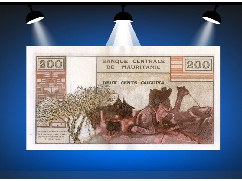200 Ouguiya MAURITANIE 1973 P.2a