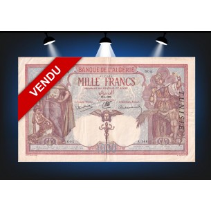 1000 Francs TUNISIE 1938 P.11b