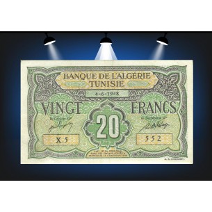 20 Francs TUNISIE 1948 P.22