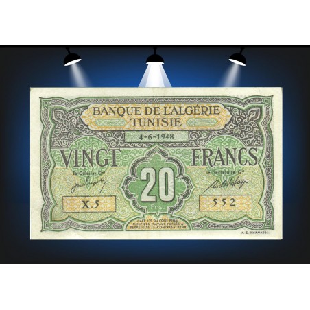 20 Francs TUNISIE 1948 P.22