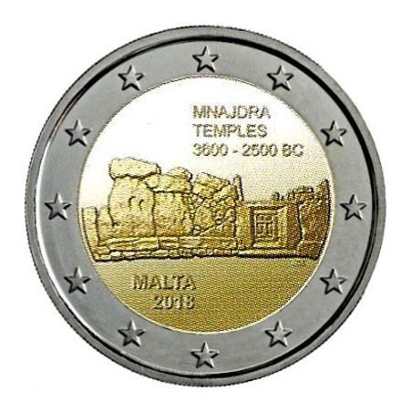 2 Euros Malte 2017 - Les temples Mnajdra-horizondescollectionneurs