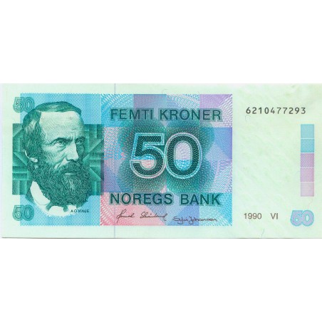 50 Kroner NORVÈGE 1990 P.42c