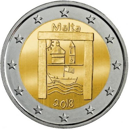 2 Euros Malte 2018 - Enfants et de la Solidarité - Patrimoine culturel-horizondescollectionneurs.com