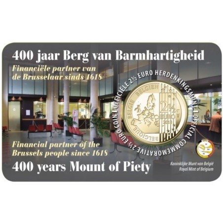 BELGIQUE pièce 2.5 euros 2018- 400 ans du Mont-de-Piété