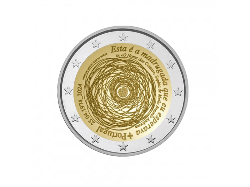 2 Euros PORTUGAL 2024, la révolution des oeillets