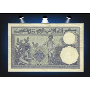 20 Francs TUNISIE 1914 P.6a 2