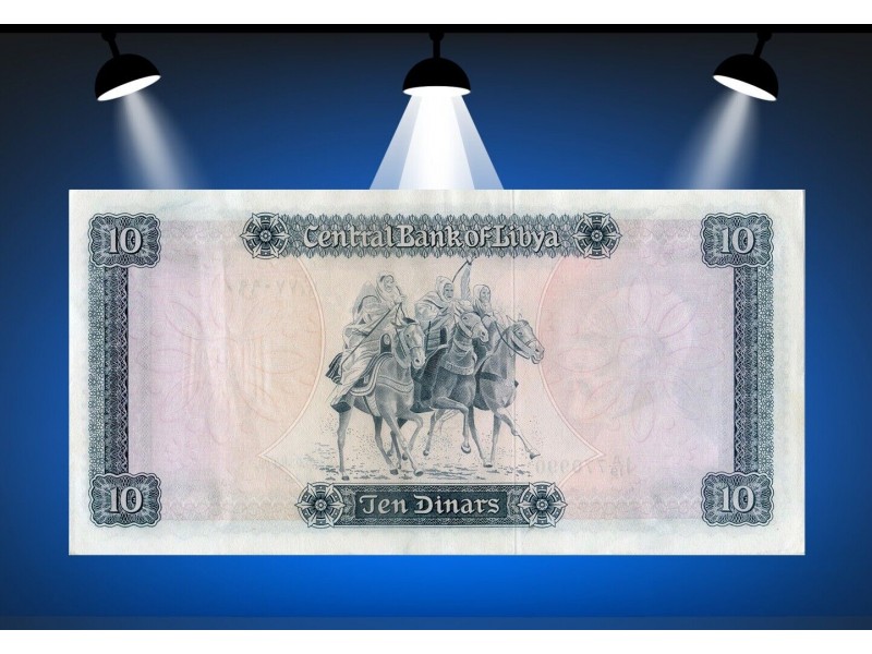 10 Dinars LIBYE (1972) P.37b