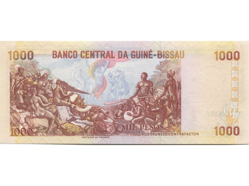 GUINÉE-BISSAU billet 1000 Pesos 1990 P-13b NEUF