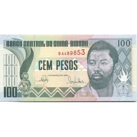 GUINÉE-BISSAU billet 100 Pesos 1990 P-11 NEUF