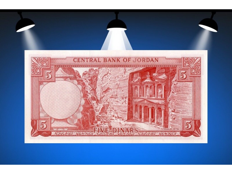 5 Dinars JORDANIE 1959 P.15b