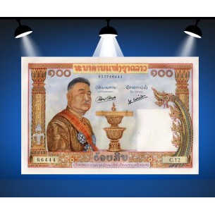 100 Kip LAOS 1957 P.6a