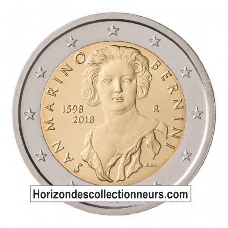  2 Euro SAINT-MARIN 2018 -BU- 420° anniversaire de la naissance de Gian Lorenzo Bernini