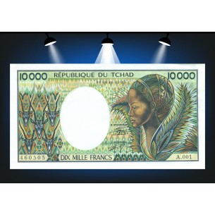 10 000 Francs TCHAD (1984) P.12a