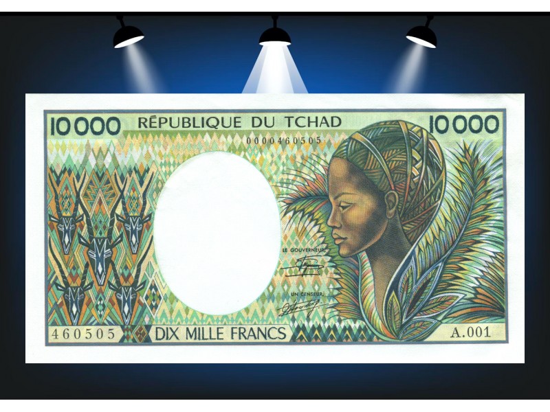 10 000 Francs TCHAD (1984) P.12a