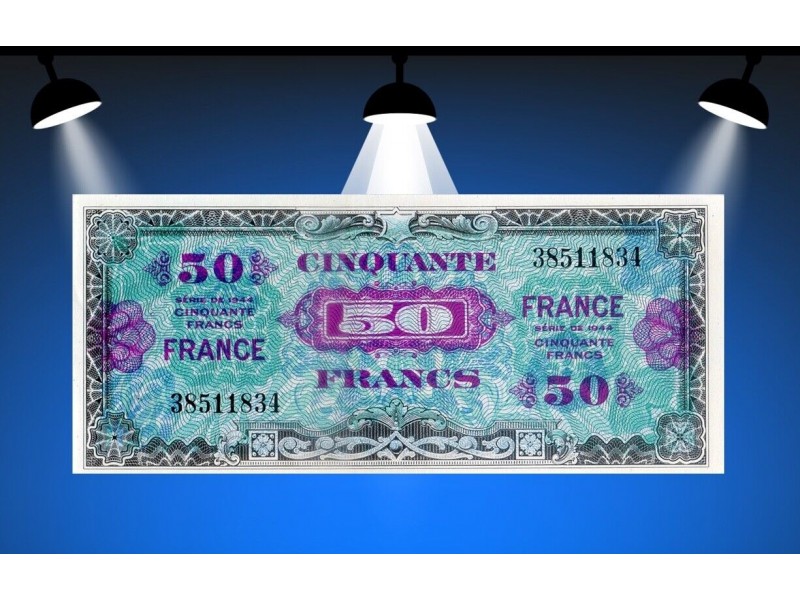 50 FRANCS DRAPEAU 1944 VF.19.01