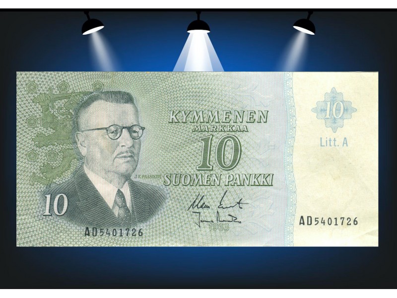 10 Markkaa FINLANDE 1963 P.104a