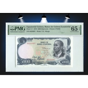 5000 Ekuele GUINÉE ÉQUATORIALE 1979 P.17