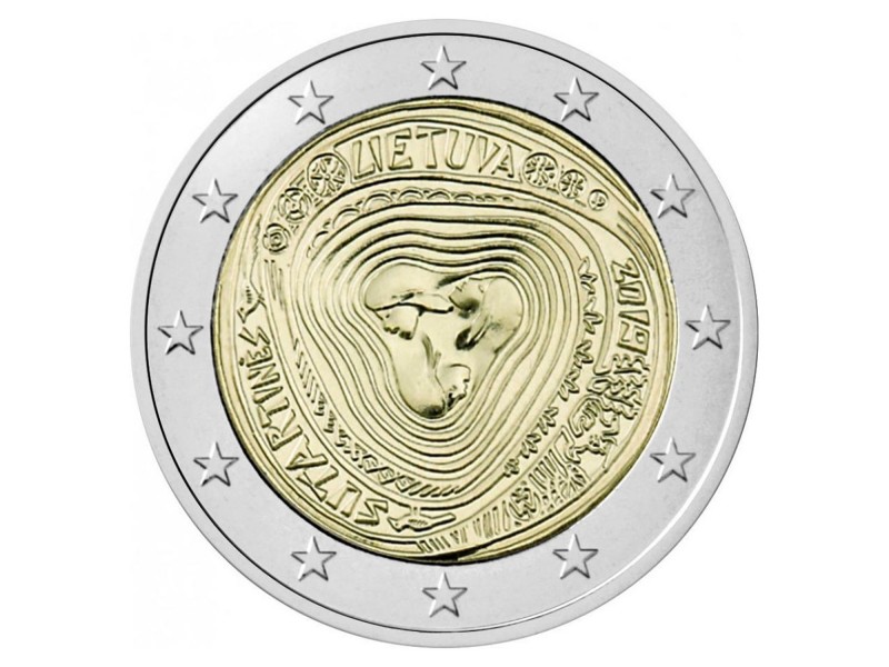 2 Euros LITUANIE 2015 Drapeau europeen