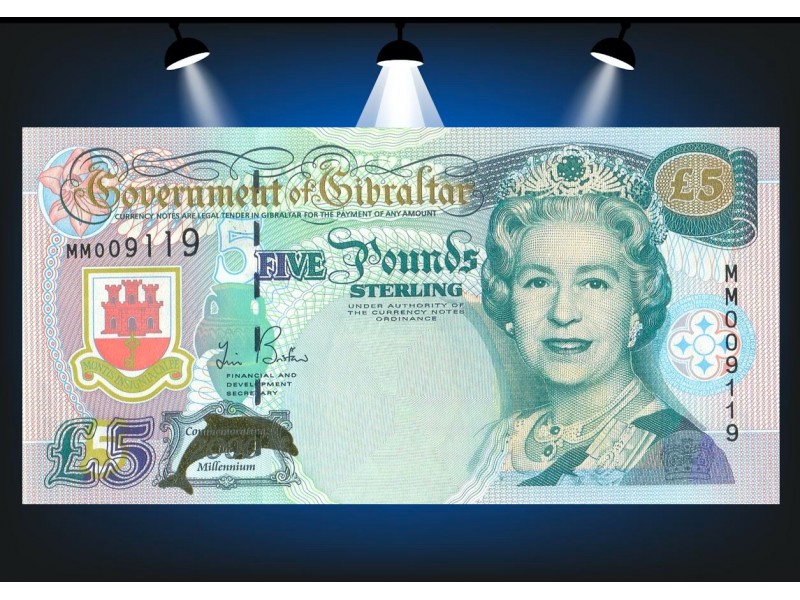 5 Pounds Sterling GIBRALTAR 2000 P.29