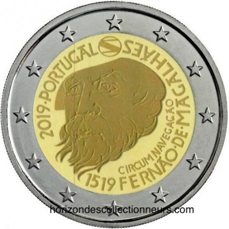 2 Euros commémorative Portugal 2019 500 ans de la tour de Magellan