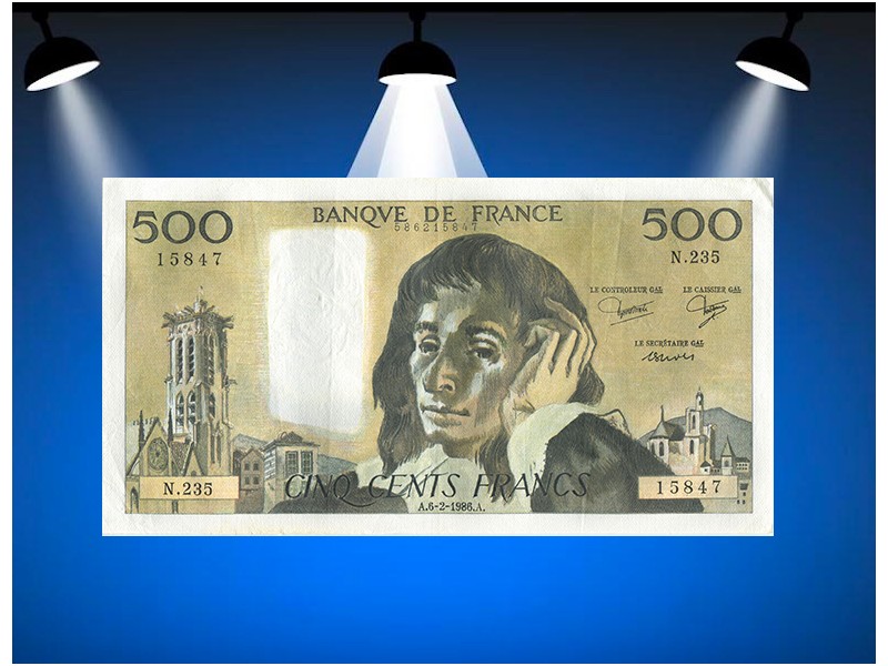 500 Francs PASCAL 1986