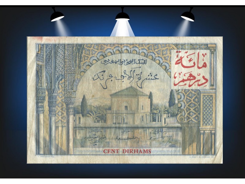 10000 Francs MAROC 1955 P.52