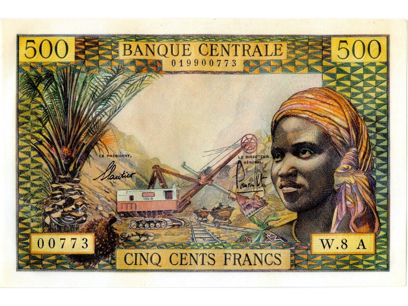 TCHAD Billet 500 Francs (1963) P.4e